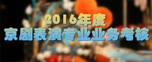 女干.com吧国家京剧院2016年度京剧表演专业业务考...